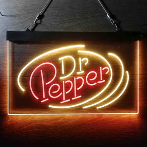 Dr. Pepper Circle Banner Neon-Like LED Sign