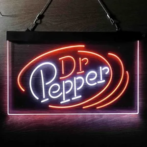 Dr. Pepper Circle Banner Neon-Like LED Sign