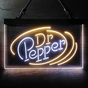 Dr. Pepper Circle Banner Neon-Like LED Sign