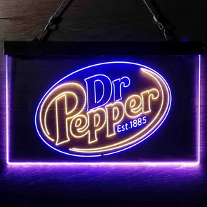 Dr. Pepper Logo Neon-Like LED Sign