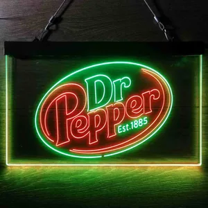Dr. Pepper Logo Neon-Like LED Sign