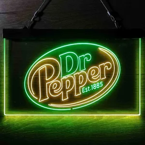 Dr. Pepper Logo Neon-Like LED Sign