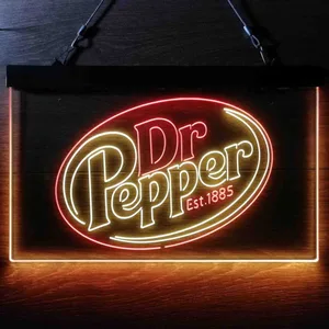 Dr. Pepper Logo Neon-Like LED Sign