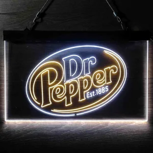 Dr. Pepper Logo Neon-Like LED Sign