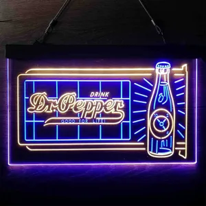 Dr. Pepper Novelty Bottle Neon-Like LED Sign