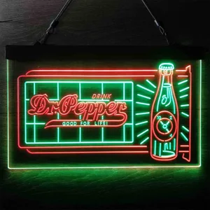 Dr. Pepper Novelty Bottle Neon-Like LED Sign