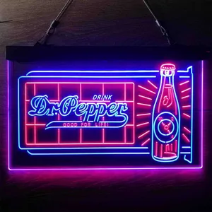 Dr. Pepper Novelty Bottle Neon-Like LED Sign