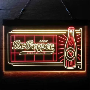 Dr. Pepper Novelty Bottle Neon-Like LED Sign