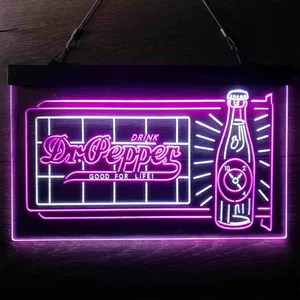Dr. Pepper Novelty Bottle Neon-Like LED Sign