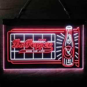 Dr. Pepper Novelty Bottle Neon-Like LED Sign