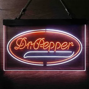 Dr. Pepper Plain Logo Neon-Like LED Sign