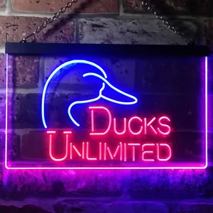 Ducks Unlimited Logo  Neon-Like LED Sign