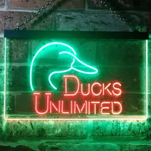 Ducks Unlimited Logo  Neon-Like LED Sign