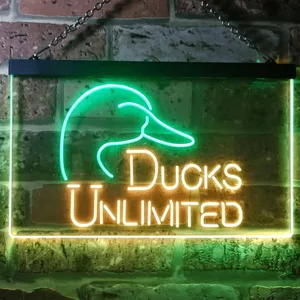 Ducks Unlimited Logo  Neon-Like LED Sign