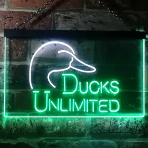 Ducks Unlimited Logo  Neon-Like LED Sign
