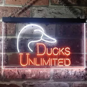 Ducks Unlimited Logo  Neon-Like LED Sign