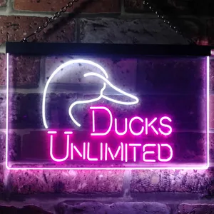 Ducks Unlimited Logo  Neon-Like LED Sign