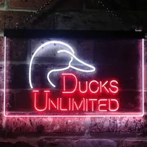 Ducks Unlimited Logo  Neon-Like LED Sign