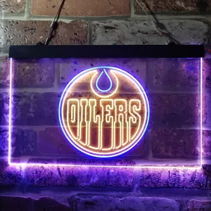 Edmonton Oilers Logo Neon-Like LED Sign