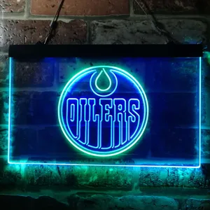 Edmonton Oilers Logo Neon-Like LED Sign