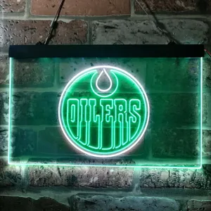 Edmonton Oilers Logo Neon-Like LED Sign