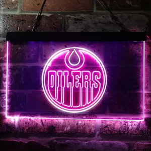 Edmonton Oilers Logo Neon-Like LED Sign