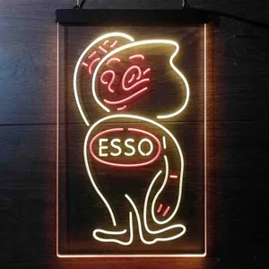 Esso Oil Drop Logo Neon-Like LED Sign