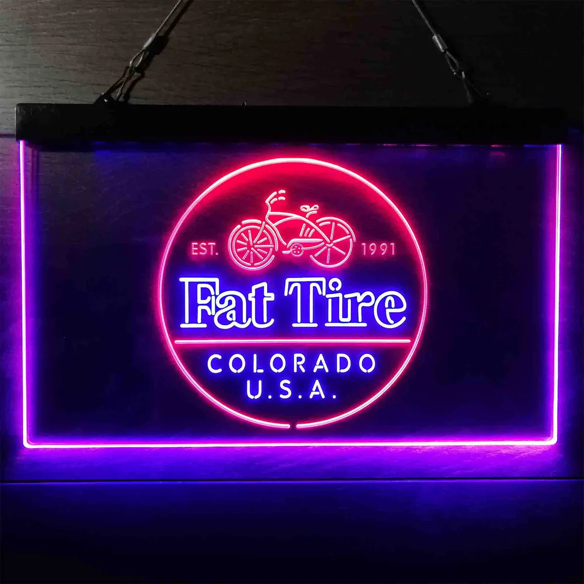 Fat Tire Logo Neon-Like LED Sign