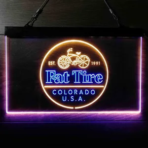 Fat Tire Logo Neon-Like LED Sign