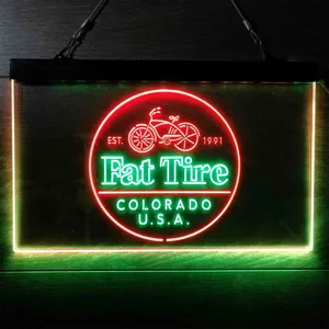 Fat Tire Logo Neon-Like LED Sign
