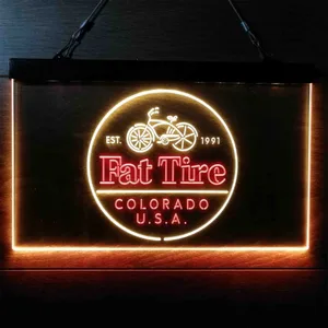 Fat Tire Logo Neon-Like LED Sign