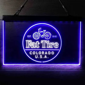 Fat Tire Logo Neon-Like LED Sign