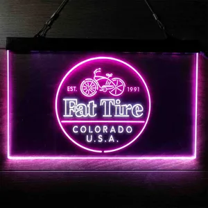 Fat Tire Logo Neon-Like LED Sign