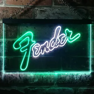 Fender Guitar Neon-Like LED Sign