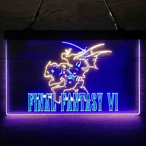 Final Fantasy VI Neon-Like LED Sign