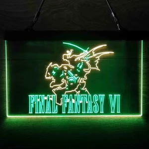 Final Fantasy VI Neon-Like LED Sign