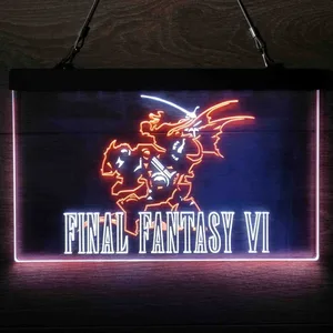 Final Fantasy VI Neon-Like LED Sign