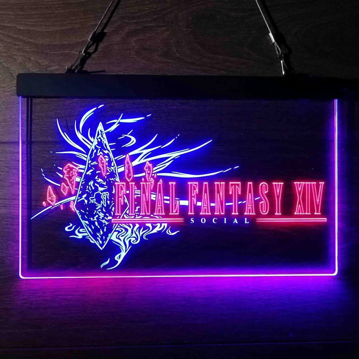Final Fantasy XIV Banner Neon-Like LED Sign