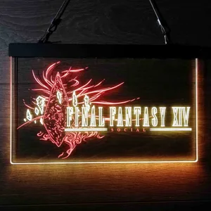Final Fantasy XIV Banner Neon-Like LED Sign