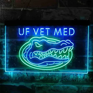 Florida Gators VET MED Neon-Like LED Sign