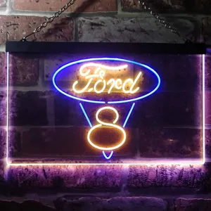 Ford Classic V8 Neon-Like LED Sign