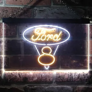 Ford Classic V8 Neon-Like LED Sign