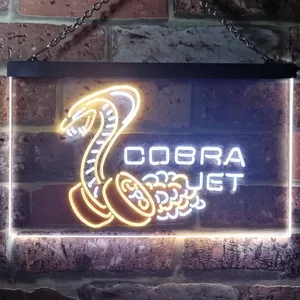 Ford Cobra Jet Mustang Neon-Like LED Sign