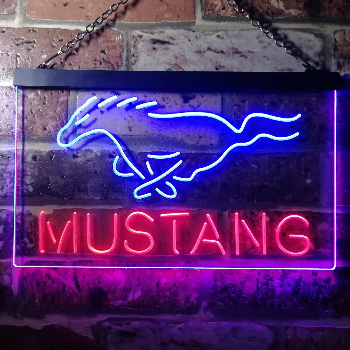 Ford Mustang Horse 2 Neon-Like LED Sign
