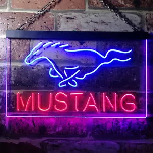 Ford Mustang Horse 2 Neon-Like LED Sign