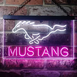 Ford Mustang Horse 2 Neon-Like LED Sign