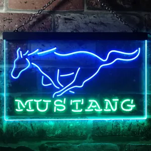 Ford Mustang Horse Neon-Like LED Sign