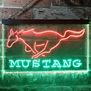 Ford Mustang Horse Neon-Like LED Sign