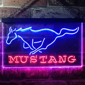 Ford Mustang Horse Neon-Like LED Sign