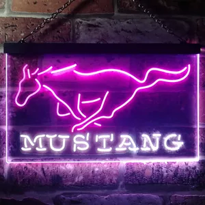 Ford Mustang Horse Neon-Like LED Sign
